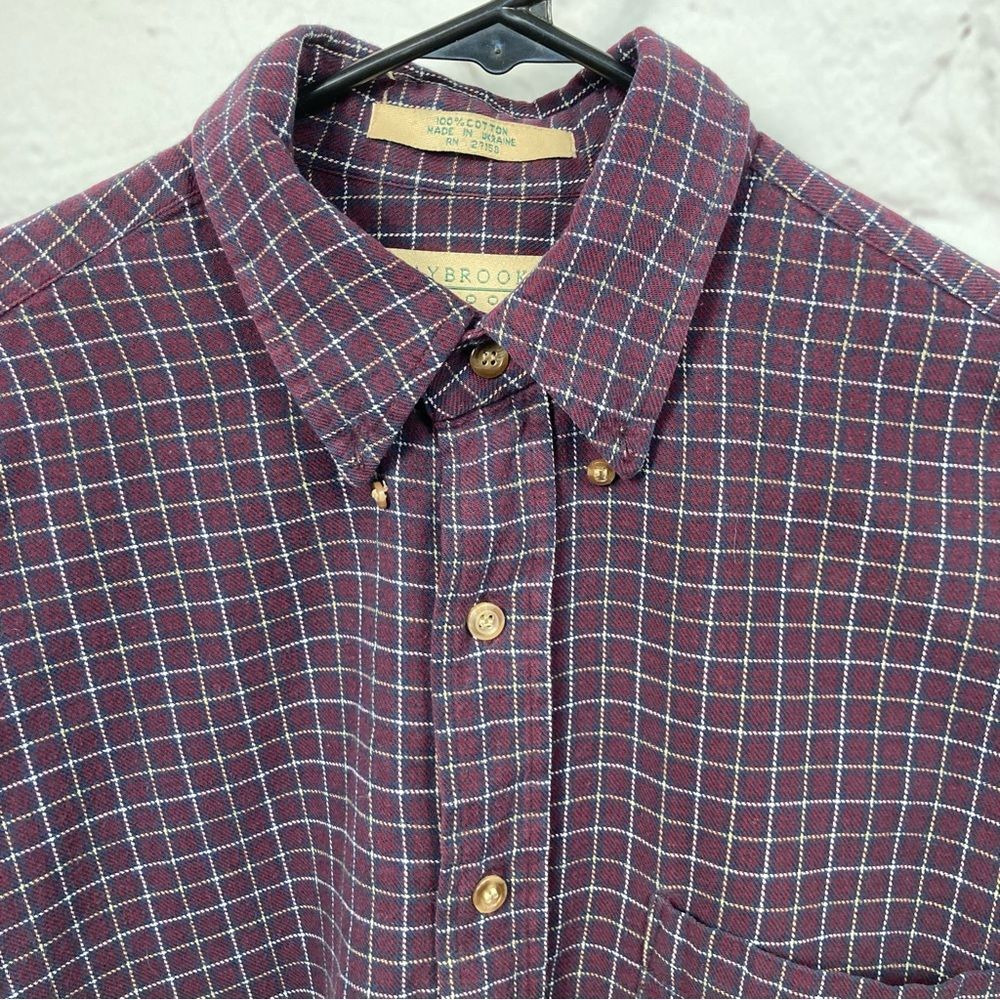 Claybrooke Outdoors Light Flannel Button Down Long Sleeve Men’s Shirt M Pocket - Picture 4 of 11